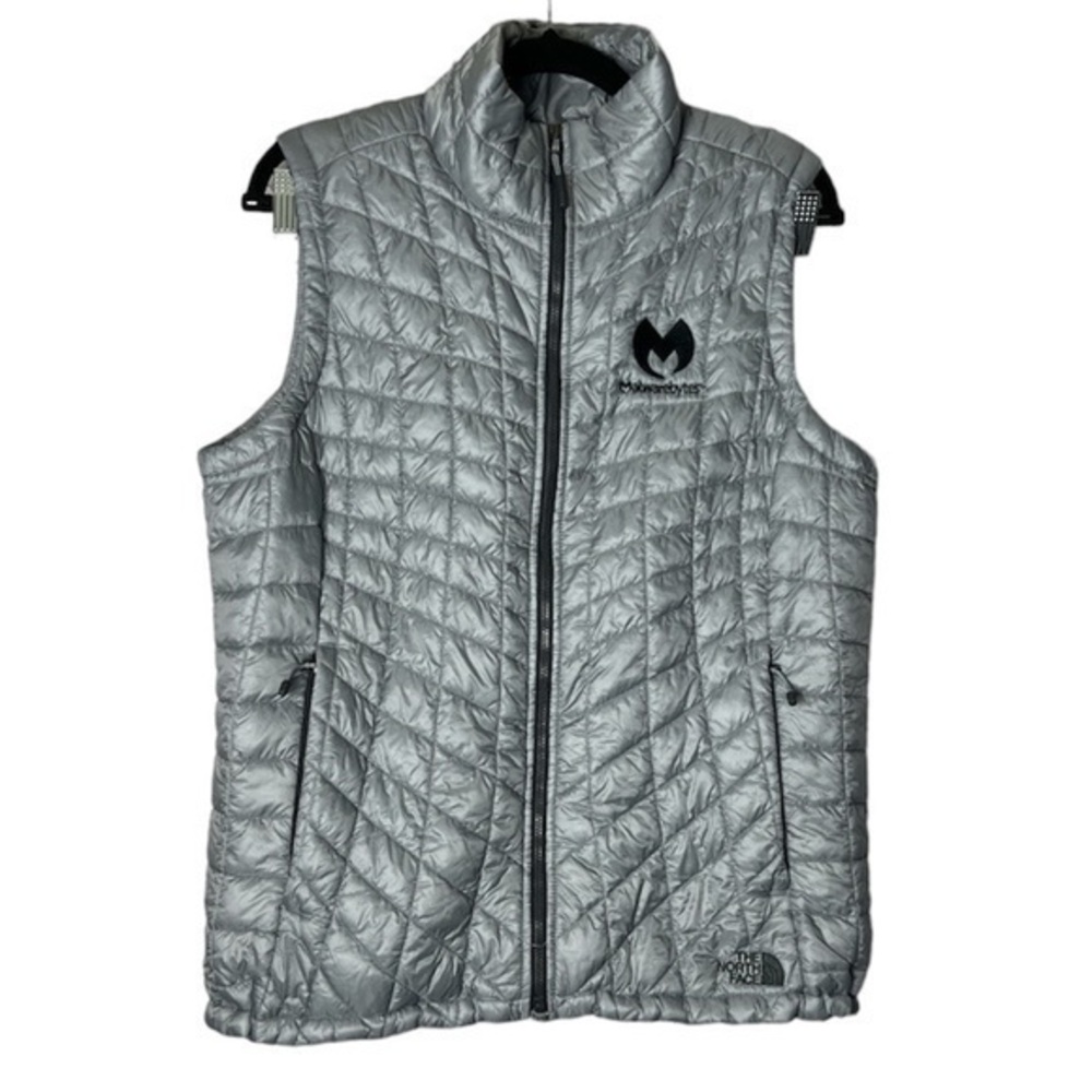Womens The North Face Jacket Thermoball Eco Quilted Puffer Vest Insulated Grey